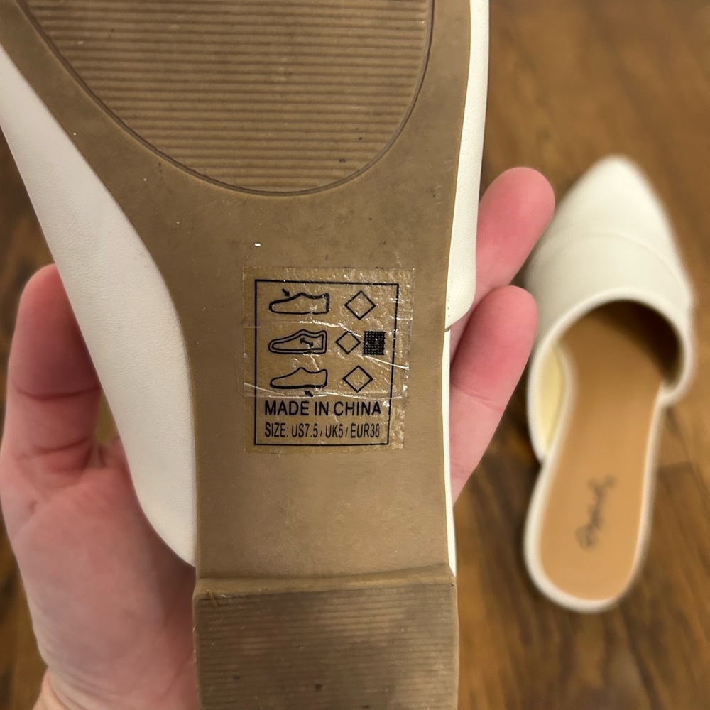 Off white mule shoes - Picture 3 of 4